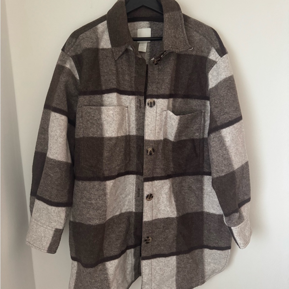 H&M Brown and Gray Jacket